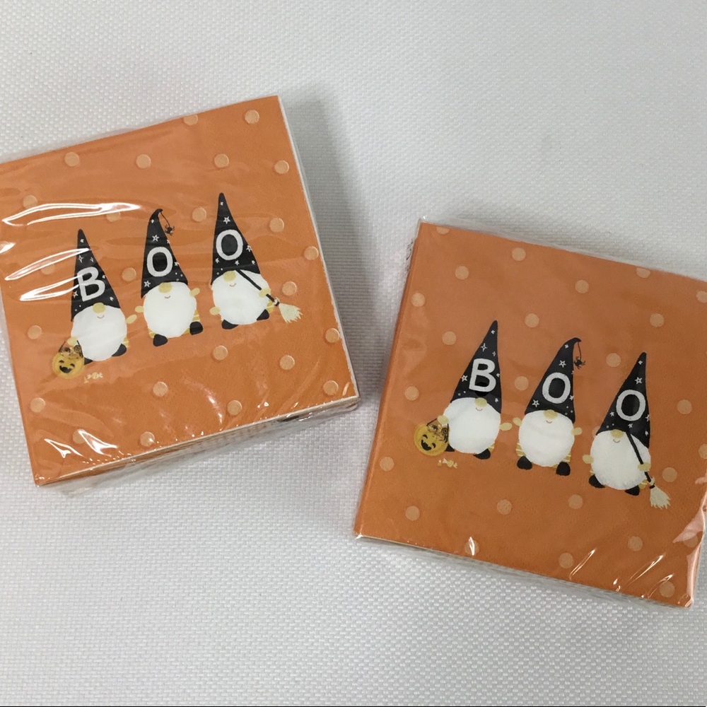 2 Molly & Rex Halloween Gnome 40ct Napkins